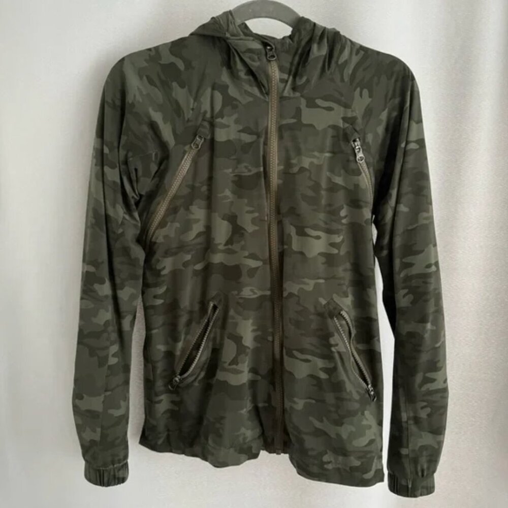 Lululemon Rise & Shine Jacket II Savasana Camo Fatigue Green - Picture 12 of 12